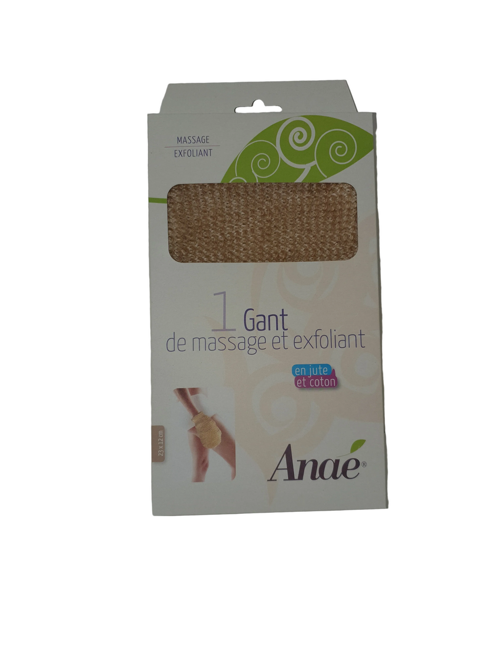 Massagehandschuh aus Jute und Baumwolle