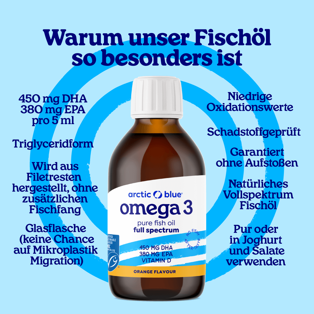 DHA- und EPA-Fischöl mit Vitamin D3 (Orangengeschmack) – MSC