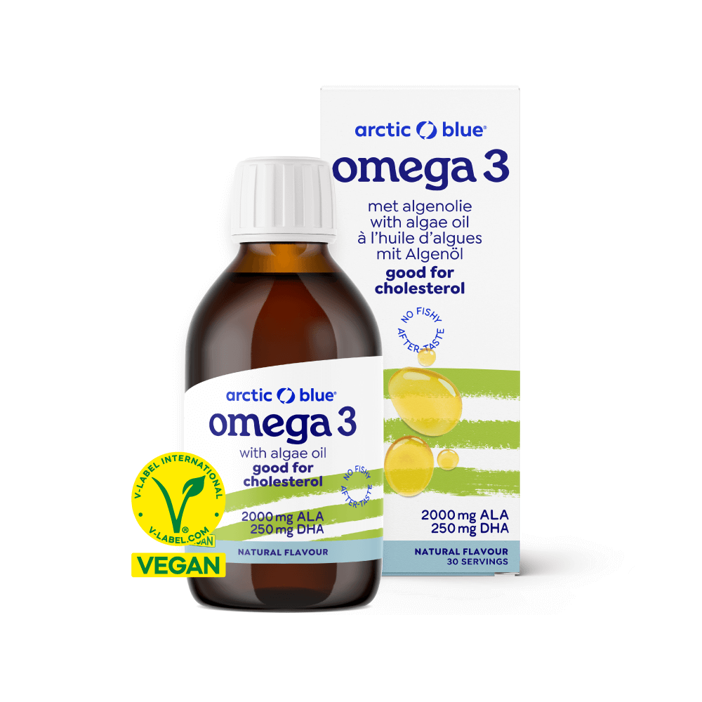 Algenöl DHA und Leinöl ALA – Vegan (150 ml Flasche)