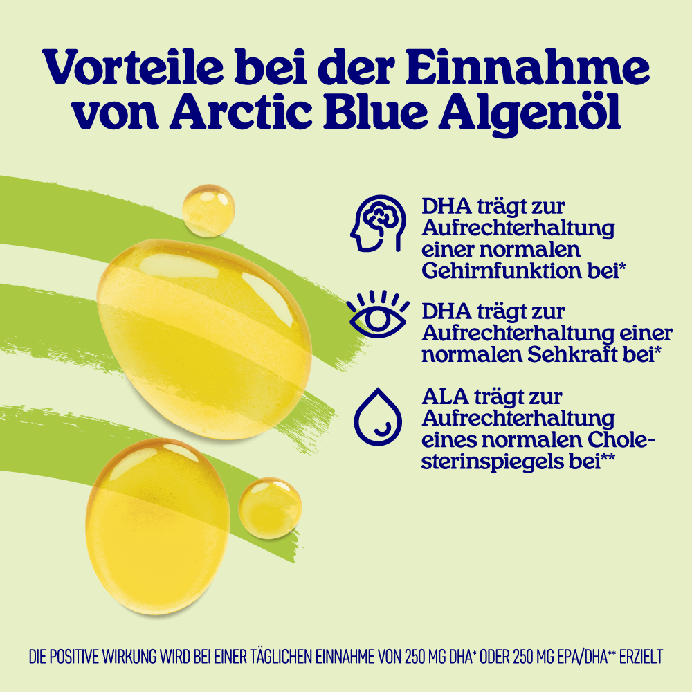 Algenöl DHA und Leinöl ALA – Vegan (150 ml Flasche)