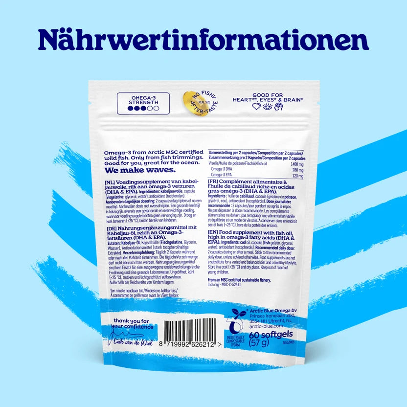 Omega 3 Fischölkapseln (klein) von Artic Blue