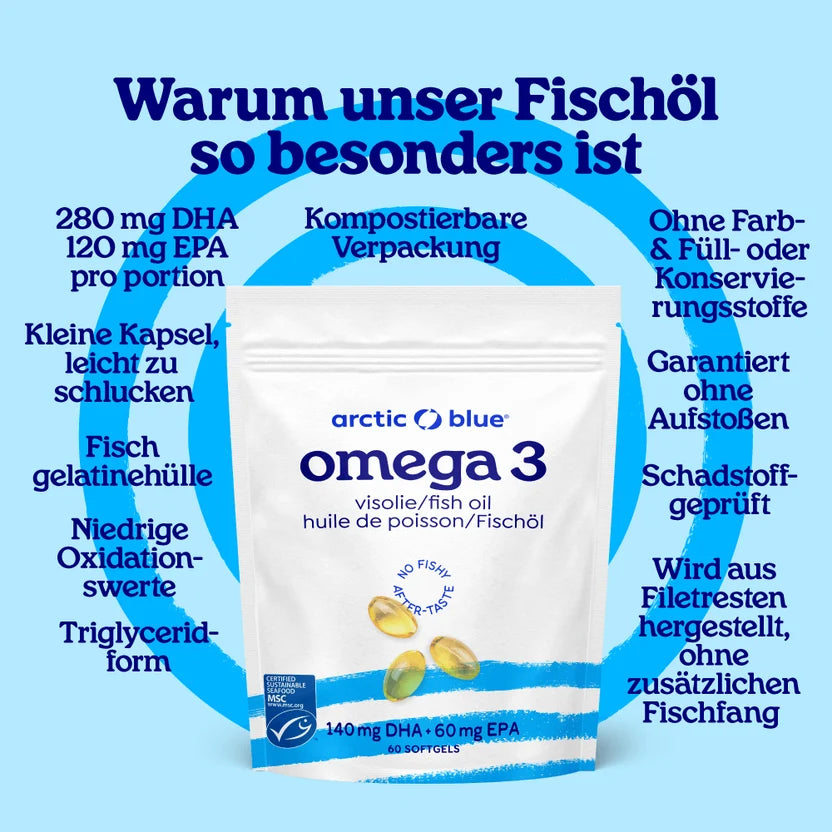 Omega 3 Fischölkapseln (klein) von Artic Blue