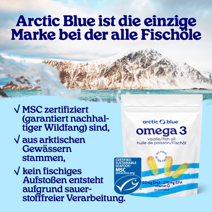 Omega 3 Fischölkapseln mit Vitamin D
